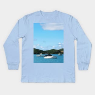 Caribbean - Peaceful Sea St. Thomas Kids Long Sleeve T-Shirt